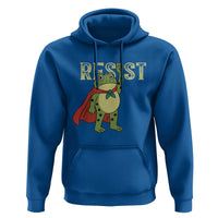 Resist Super Frog Hoodie Free Portland Political Satire Retro Graphic - Wonder Print Shop