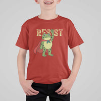 Resist Super Frog T Shirt For Kid Free Portland Political Satire Retro Graphic - Wonder Print Shop