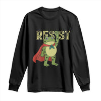 Resist Super Frog Long Sleeve Shirt Free Portland Political Satire Retro Graphic - Wonder Print Shop