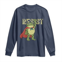 Resist Super Frog Long Sleeve Shirt Free Portland Political Satire Retro Graphic - Wonder Print Shop