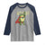 Resist Super Frog Raglan Shirt Free Portland Political Satire Retro Graphic - Wonder Print Shop