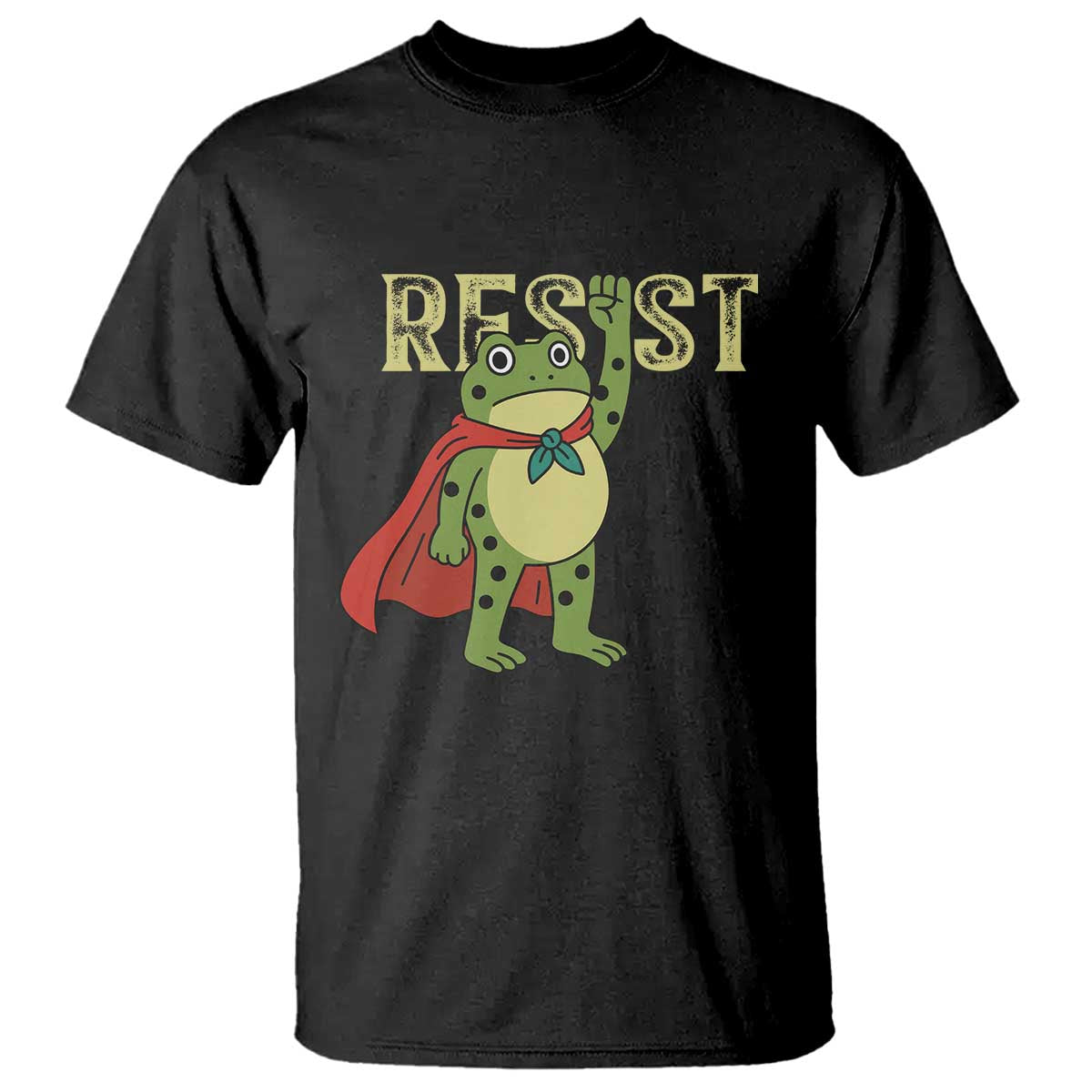 Resist Super Frog T Shirt Free Portland Political Satire Retro Graphic - Wonder Print Shop