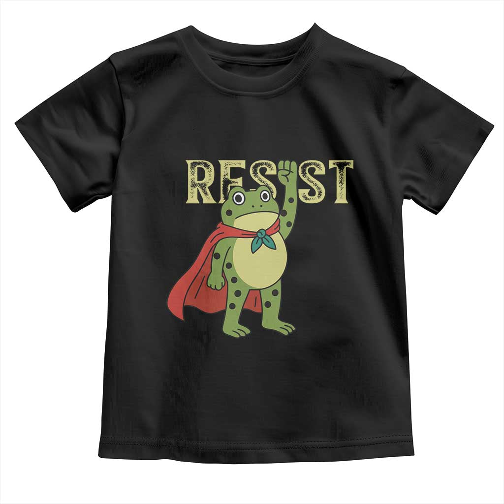 Resist Super Frog Toddler T Shirt Free Portland Political Satire Retro Graphic - Wonder Print Shop