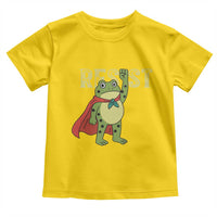 Resist Super Frog Toddler T Shirt Free Portland Political Satire Retro Graphic - Wonder Print Shop