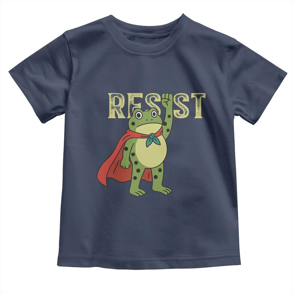 Resist Super Frog Toddler T Shirt Free Portland Political Satire Retro Graphic - Wonder Print Shop