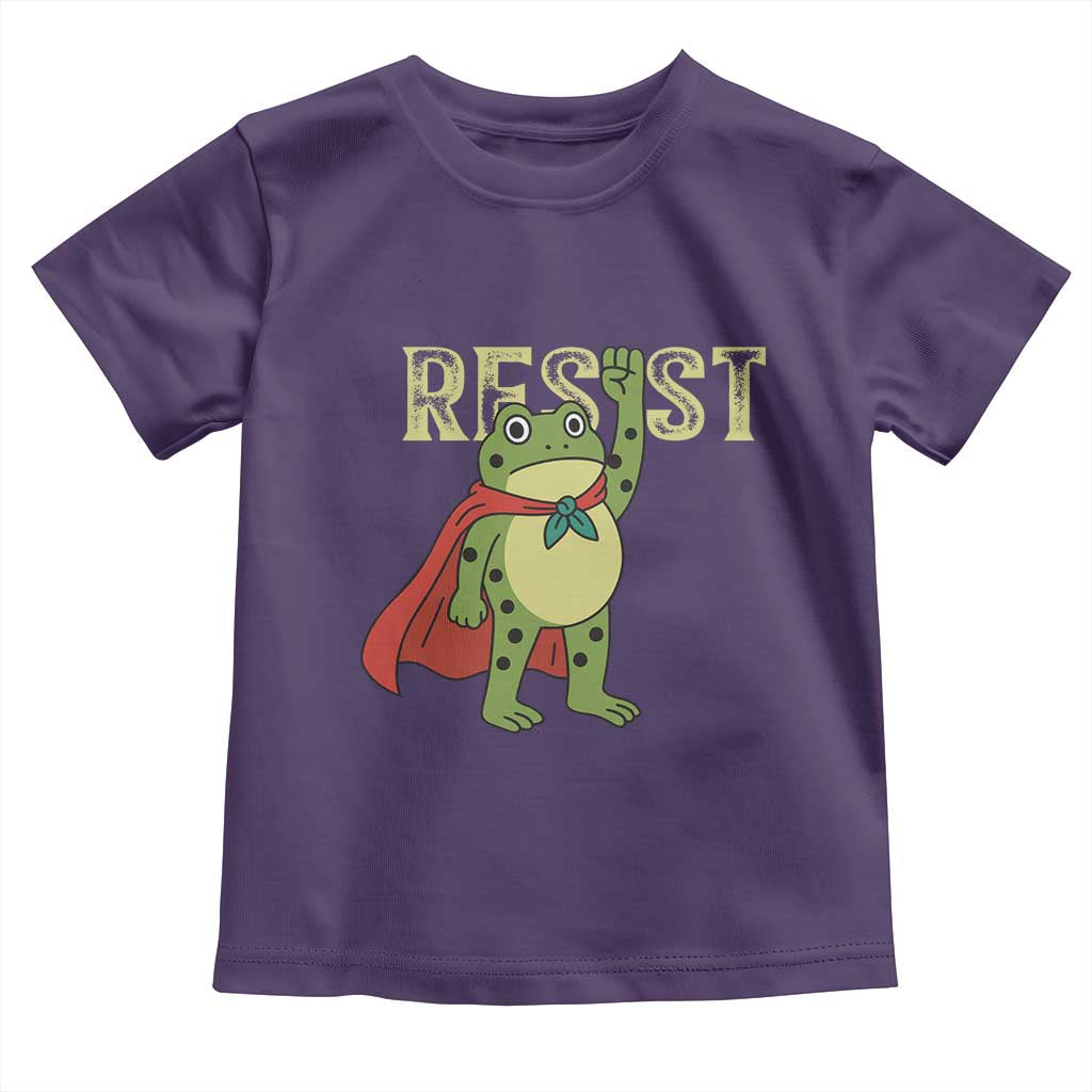 Resist Super Frog Toddler T Shirt Free Portland Political Satire Retro Graphic - Wonder Print Shop