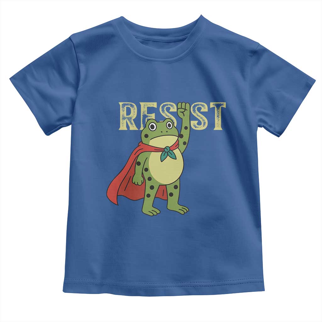 Resist Super Frog Toddler T Shirt Free Portland Political Satire Retro Graphic - Wonder Print Shop