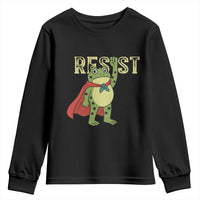 Resist Super Frog Youth Sweatshirt Free Portland Political Satire Retro Graphic - Wonder Print Shop