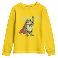 Resist Super Frog Youth Sweatshirt Free Portland Political Satire Retro Graphic - Wonder Print Shop