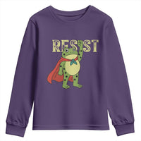 Resist Super Frog Youth Sweatshirt Free Portland Political Satire Retro Graphic - Wonder Print Shop