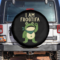 I Am Frogtifa Spare Tire Cover Frog Resist Antifascist with Raised Fist Bandana - Wonder Print Shop