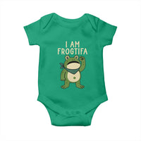 I Am Frogtifa Baby Onesie Frog Resist Antifascist with Raised Fist Bandana - Wonder Print Shop