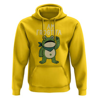 I Am Frogtifa Hoodie Frog Resist Antifascist with Raised Fist Bandana - Wonder Print Shop