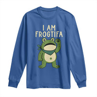 I Am Frogtifa Long Sleeve Shirt Frog Resist Antifascist with Raised Fist Bandana - Wonder Print Shop