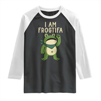 I Am Frogtifa Raglan Shirt Frog Resist Antifascist with Raised Fist Bandana - Wonder Print Shop