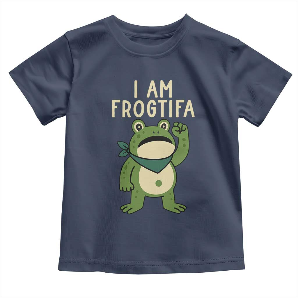 I Am Frogtifa Toddler T Shirt Frog Resist Antifascist with Raised Fist Bandana - Wonder Print Shop