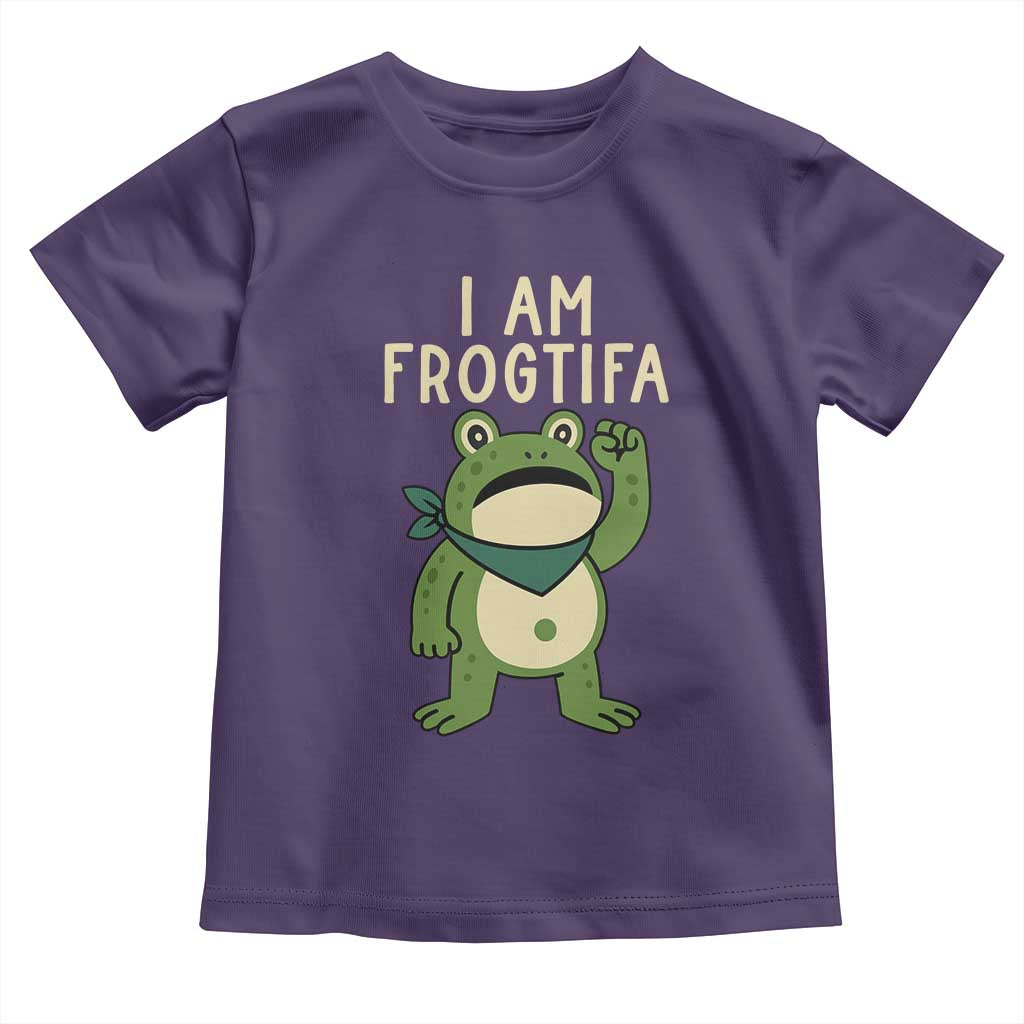 I Am Frogtifa Toddler T Shirt Frog Resist Antifascist with Raised Fist Bandana - Wonder Print Shop