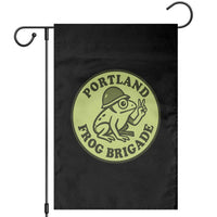 Portland Frog Brigade Garden Flag Peace Frog Protest Badge - Wonder Print Shop