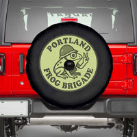 Portland Frog Brigade Spare Tire Cover Peace Frog Protest Badge - Wonder Print Shop