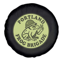 Portland Frog Brigade Spare Tire Cover Peace Frog Protest Badge - Wonder Print Shop