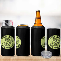 Portland Frog Brigade 4 in 1 Can Cooler Tumbler Peace Frog Protest Badge - Wonder Print Shop