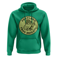 Portland Frog Brigade Hoodie Peace Frog Protest Badge - Wonder Print Shop