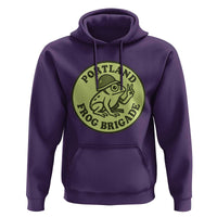 Portland Frog Brigade Hoodie Peace Frog Protest Badge - Wonder Print Shop