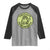 Portland Frog Brigade Raglan Shirt Peace Frog Protest Badge - Wonder Print Shop