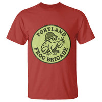 Portland Frog Brigade T Shirt Peace Frog Protest Badge - Wonder Print Shop
