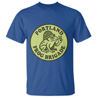 Portland Frog Brigade T Shirt Peace Frog Protest Badge - Wonder Print Shop