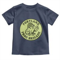 Portland Frog Brigade Toddler T Shirt Peace Frog Protest Badge - Wonder Print Shop