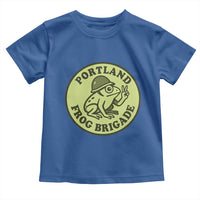 Portland Frog Brigade Toddler T Shirt Peace Frog Protest Badge - Wonder Print Shop