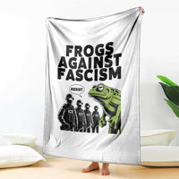 Frogs Against Fascism Throw Blanket Resist 2025 Free Portland Protest - Wonder Print Shop