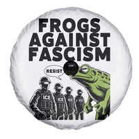 Frogs Against Fascism Spare Tire Cover Resist 2025 Free Portland Protest - Wonder Print Shop
