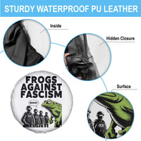 Frogs Against Fascism Spare Tire Cover Resist 2025 Free Portland Protest - Wonder Print Shop