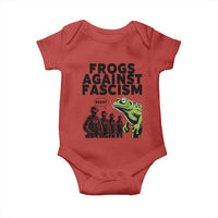 Frogs Against Fascism Baby Onesie Resist 2025 Free Portland Protest - Wonder Print Shop