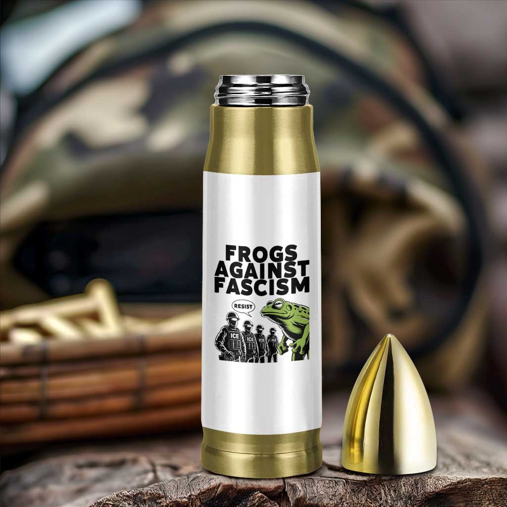 Frogs Against Fascism Bullet Tumbler Resist 2025 Free Portland Protest - Wonder Print Shop