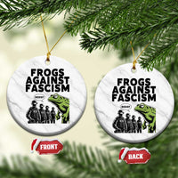 Frogs Against Fascism Ceramic Ornament Resist 2025 Free Portland Protest - Wonder Print Shop