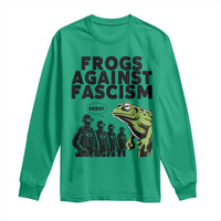 Frogs Against Fascism Long Sleeve Shirt Resist 2025 Free Portland Protest - Wonder Print Shop