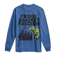 Frogs Against Fascism Long Sleeve Shirt Resist 2025 Free Portland Protest - Wonder Print Shop