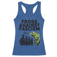 Frogs Against Fascism Racerback Tank Top Resist 2025 Free Portland Protest - Wonder Print Shop