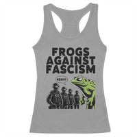 Frogs Against Fascism Racerback Tank Top Resist 2025 Free Portland Protest - Wonder Print Shop