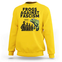 Frogs Against Fascism Sweatshirt Resist 2025 Free Portland Protest - Wonder Print Shop
