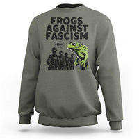 Frogs Against Fascism Sweatshirt Resist 2025 Free Portland Protest - Wonder Print Shop