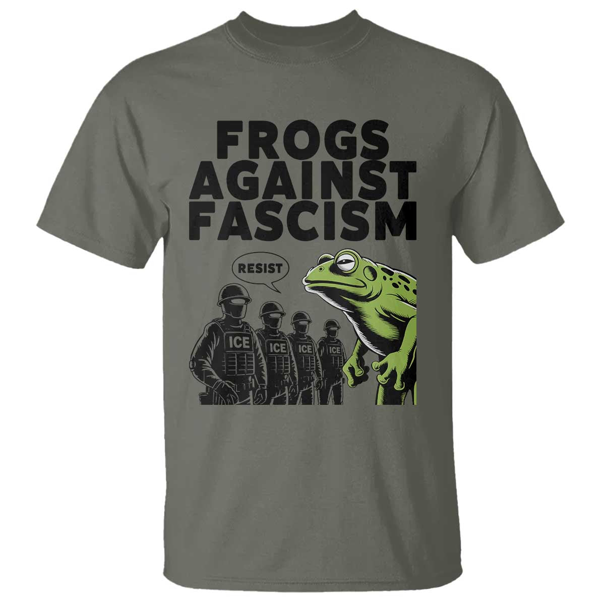 Frogs Against Fascism T Shirt Resist 2025 Free Portland Protest - Wonder Print Shop
