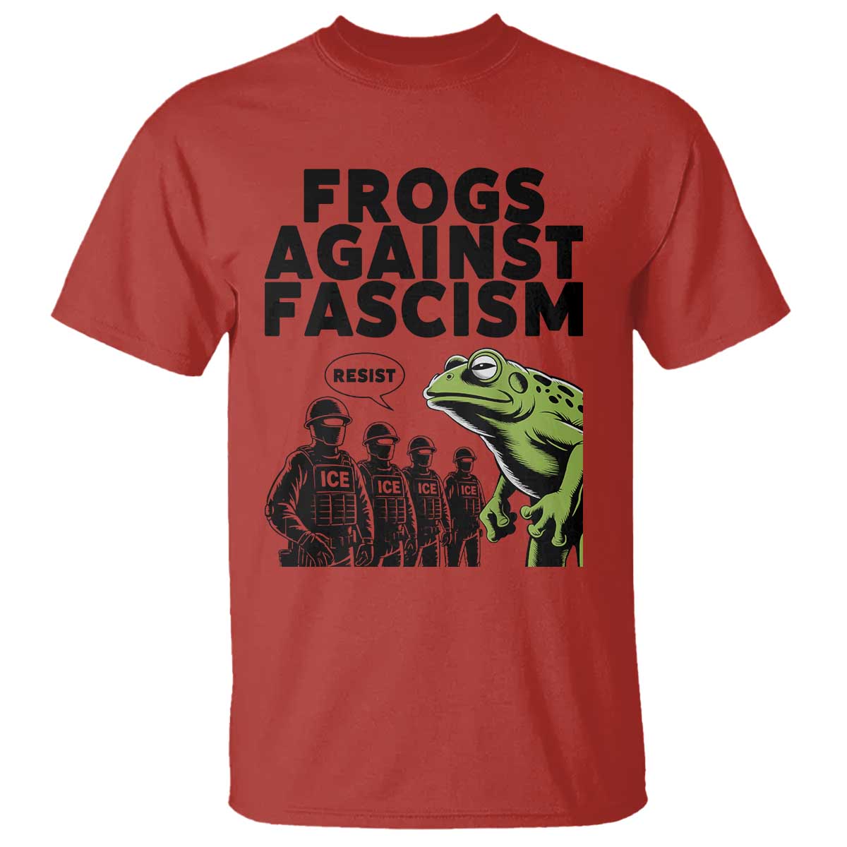 Frogs Against Fascism T Shirt Resist 2025 Free Portland Protest - Wonder Print Shop