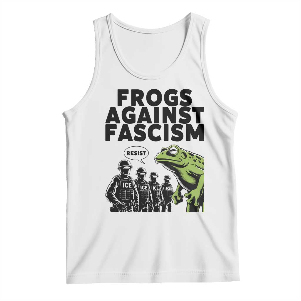Frogs Against Fascism Tank Top Resist 2025 Free Portland Protest - Wonder Print Shop