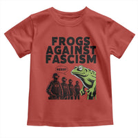 Frogs Against Fascism Toddler T Shirt Resist 2025 Free Portland Protest - Wonder Print Shop