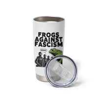 Frogs Against Fascism Tumbler Cup Resist 2025 Free Portland Protest - Wonder Print Shop