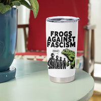 Frogs Against Fascism Tumbler Cup Resist 2025 Free Portland Protest - Wonder Print Shop